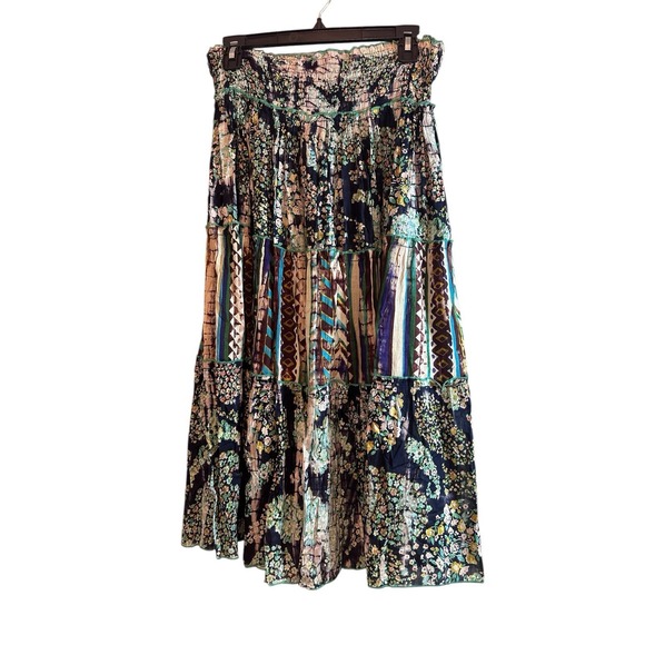 Floral Patchwork Maxi Skirt - Picture 2 of 5